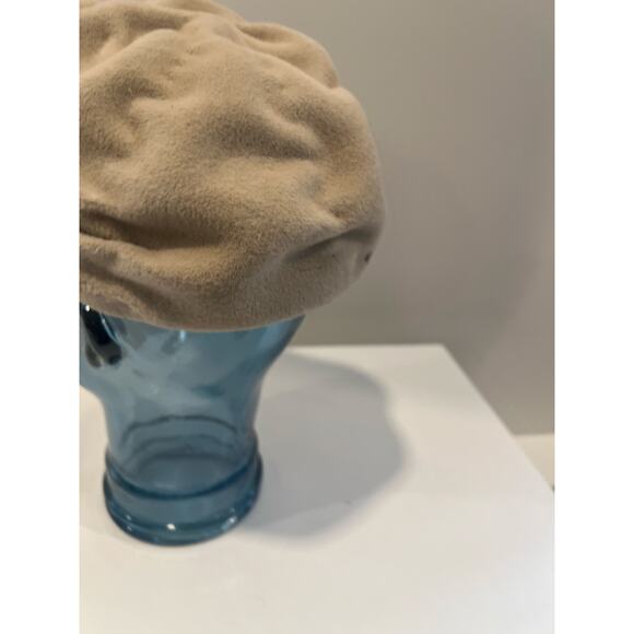 Vintage 1950s-60s Wool Hat w Blusher Veil JL - Picture 4 of 9